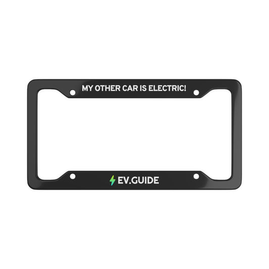 "My Other Car Is Electric!" License Plate Frame